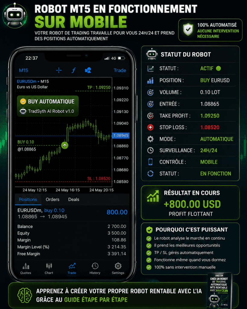 robot de trading automatique mt5 Eur USD